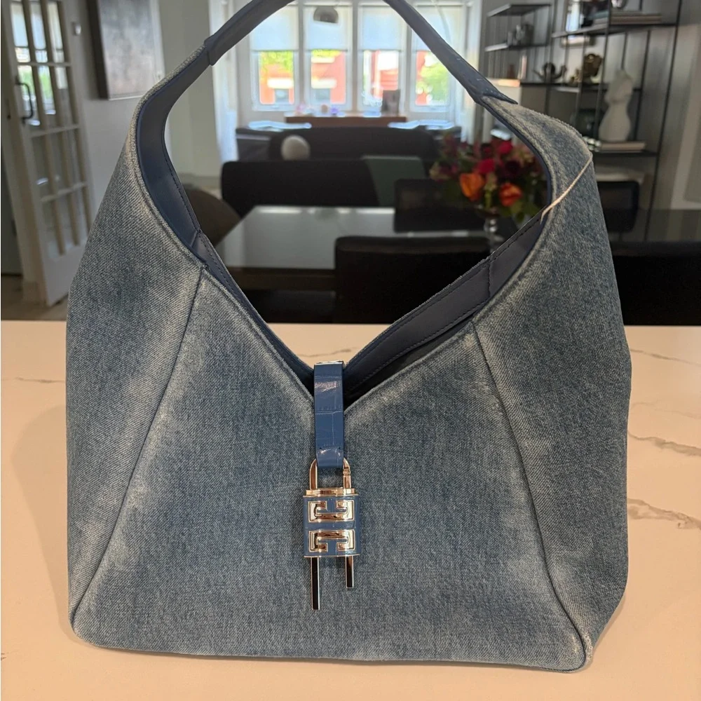 NWT Givenchy Denim Hobo Bag